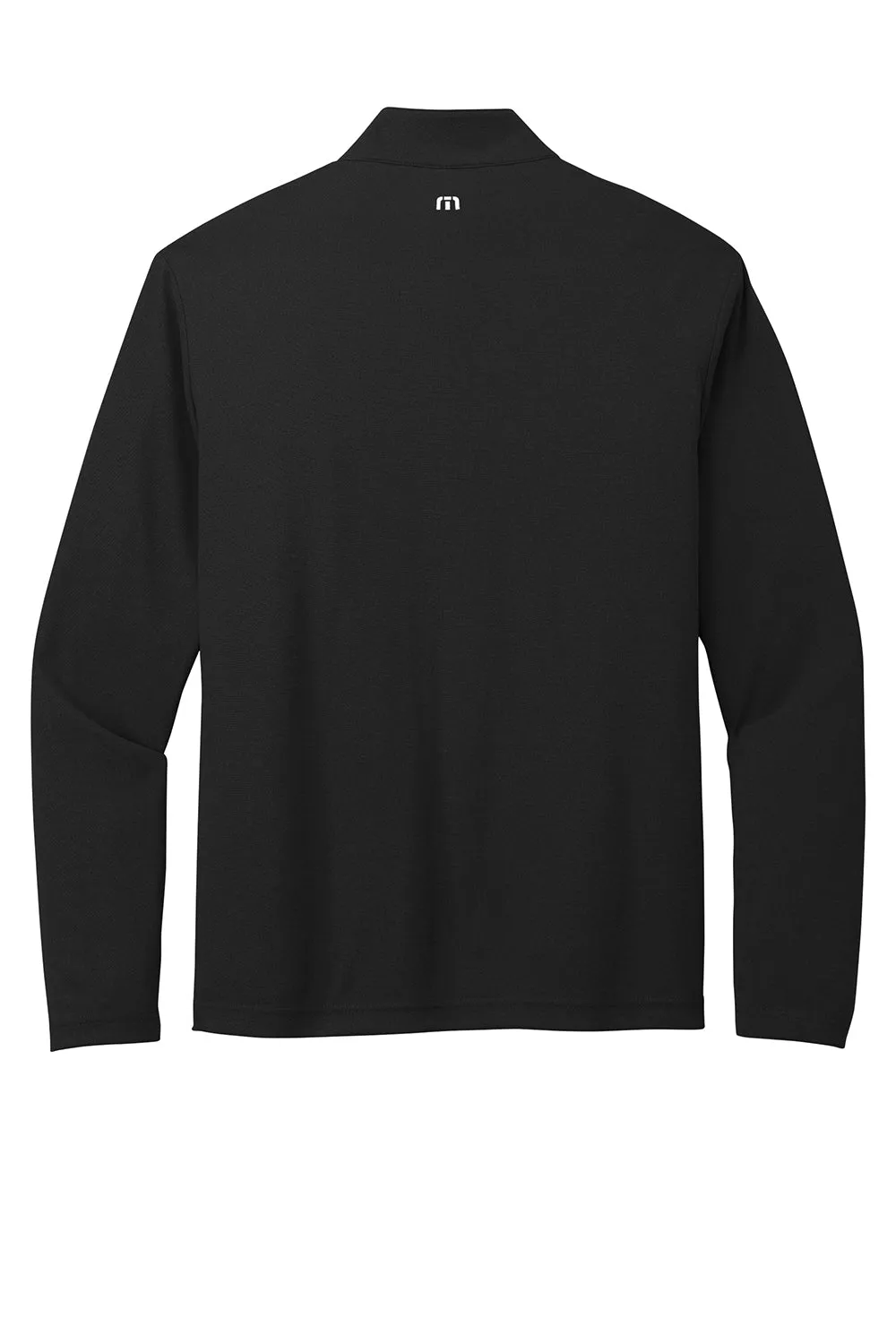 TravisMathew Mens Coto Performance Wrinkle Resistant 1/4 Zip Sweatshirt - Black