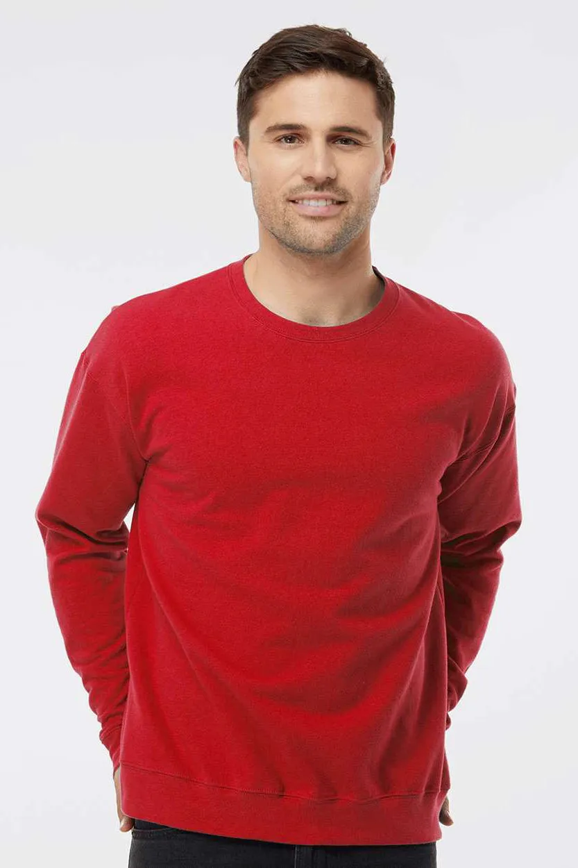 Tultex Mens Fleece Crewneck Sweatshirt - Red
