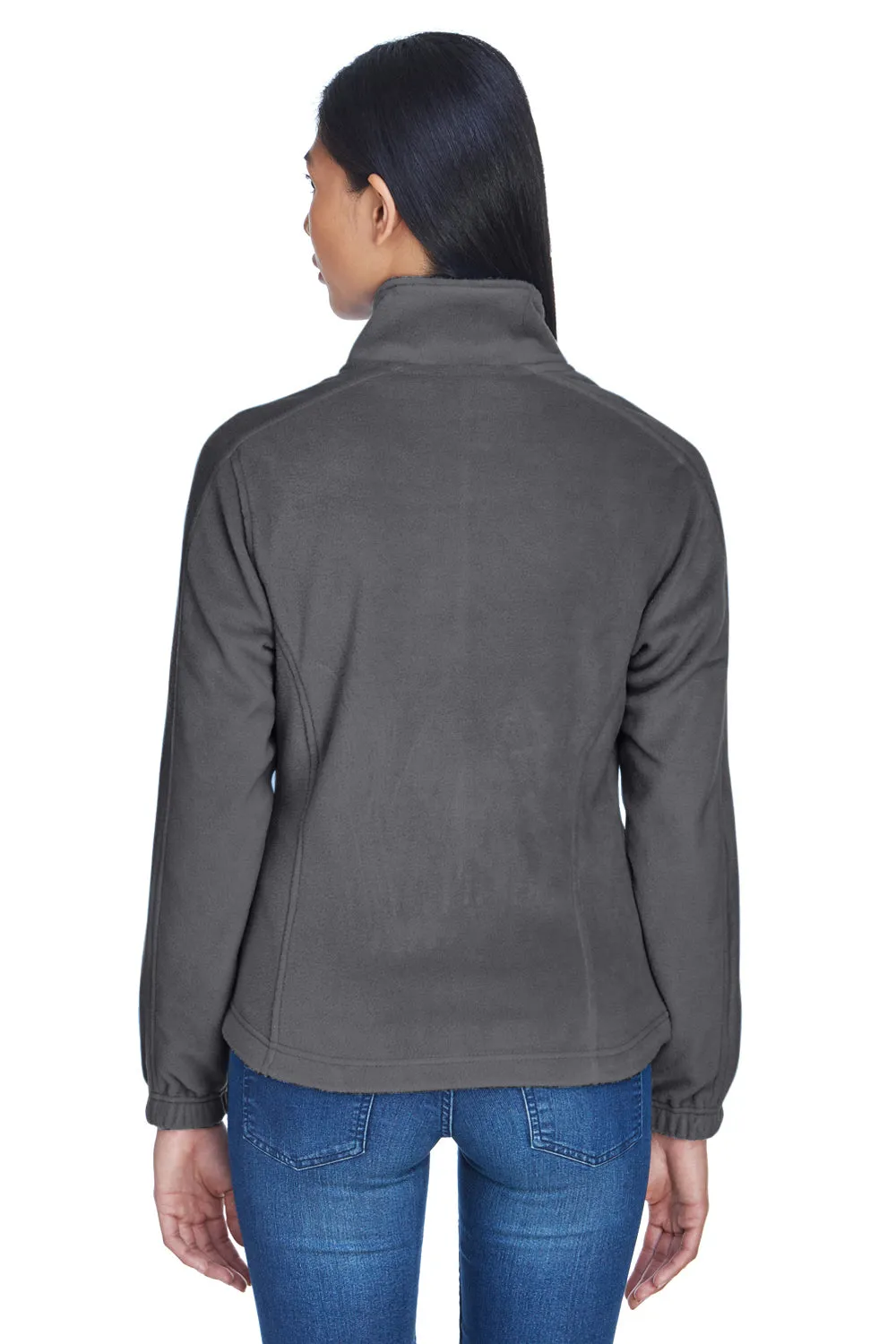 UltraClub Womens Iceberg Pill Resistant Fleece Full Zip Jacket - Charcoal Grey