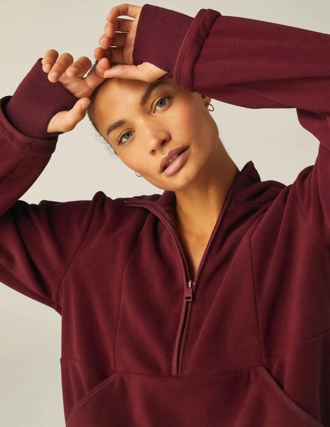 Urban Explorer Half Zip Pullover In California Merlot