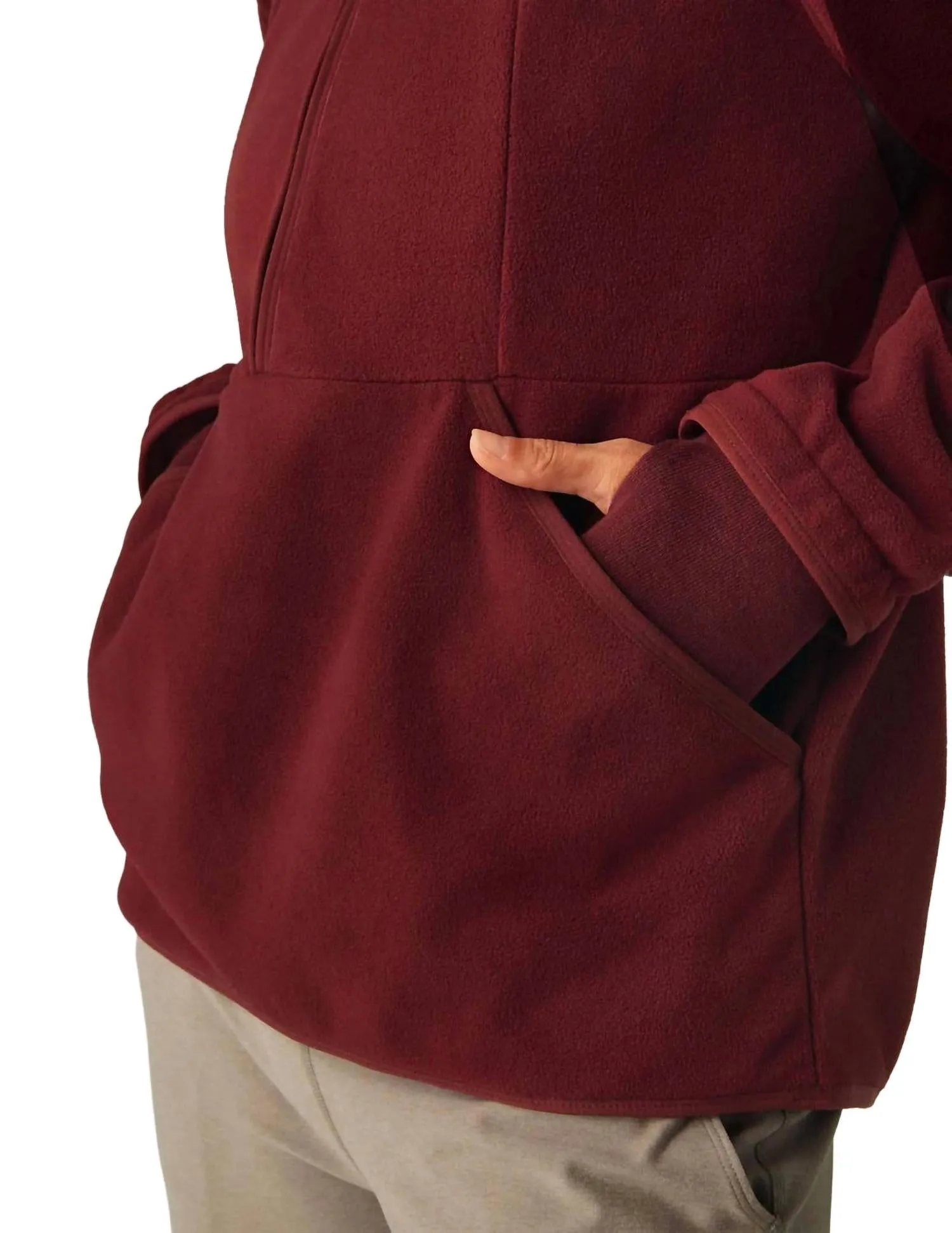 Urban Explorer Half Zip Pullover In California Merlot