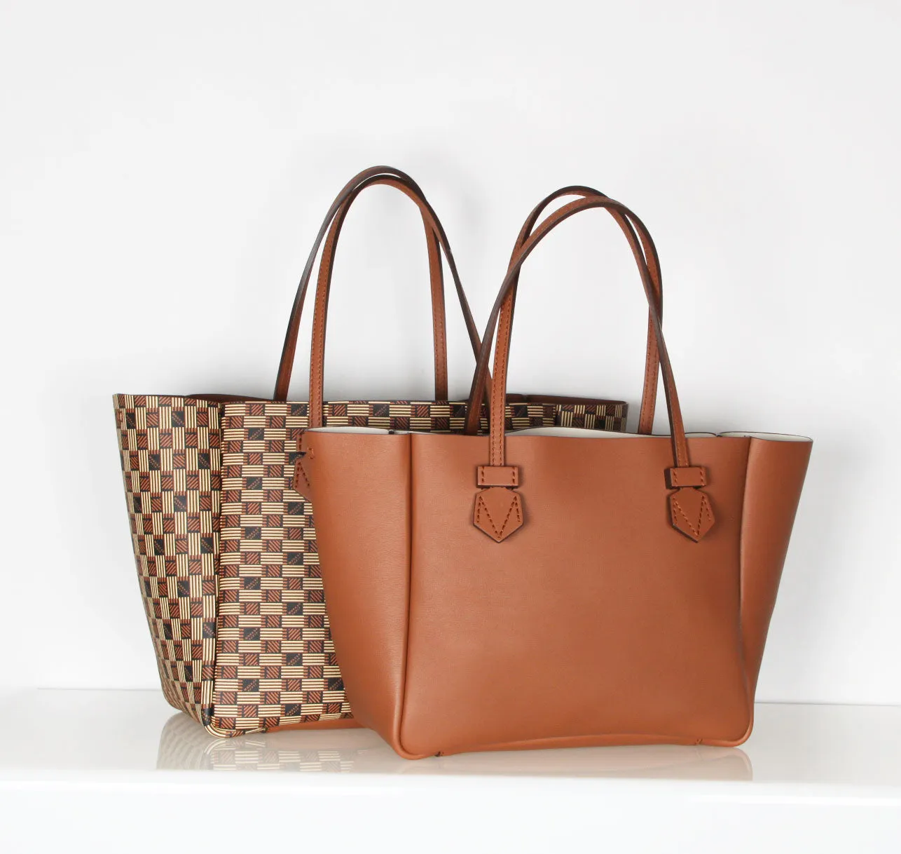 Vincennes PM Reversible Tote, Fauve Moreau Bags