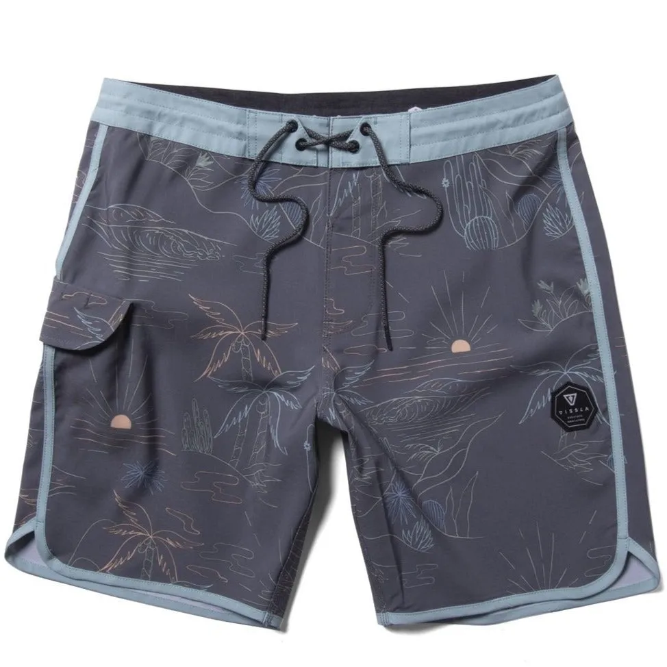 Vissla Desert Barrels 18.5" Mens Boardshort - Phantom
