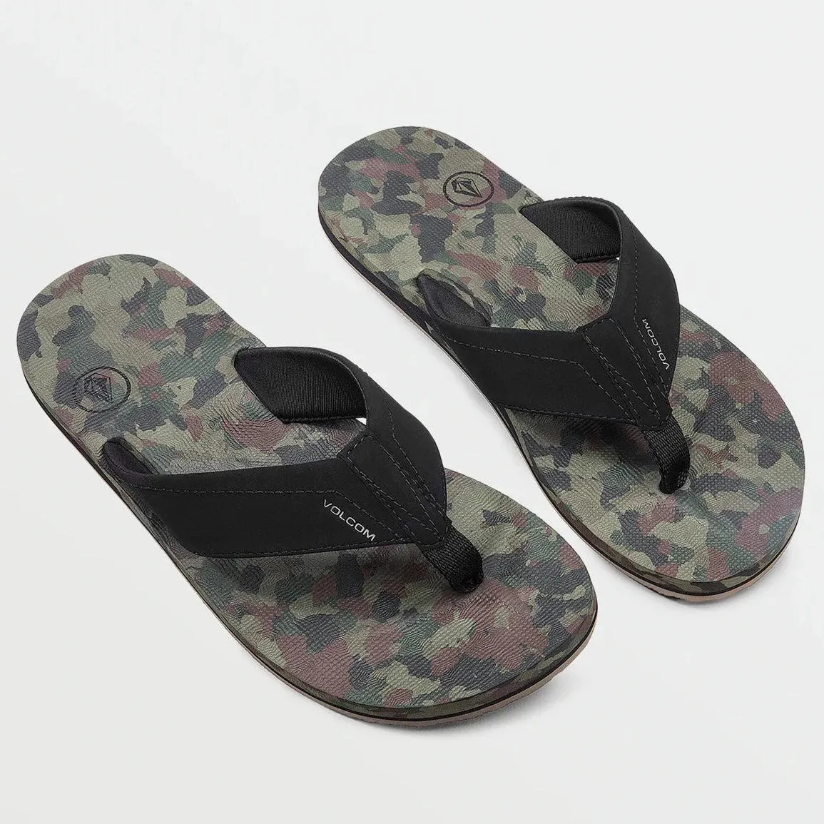 Volcom Victor Mens Sandals - Dark Camo