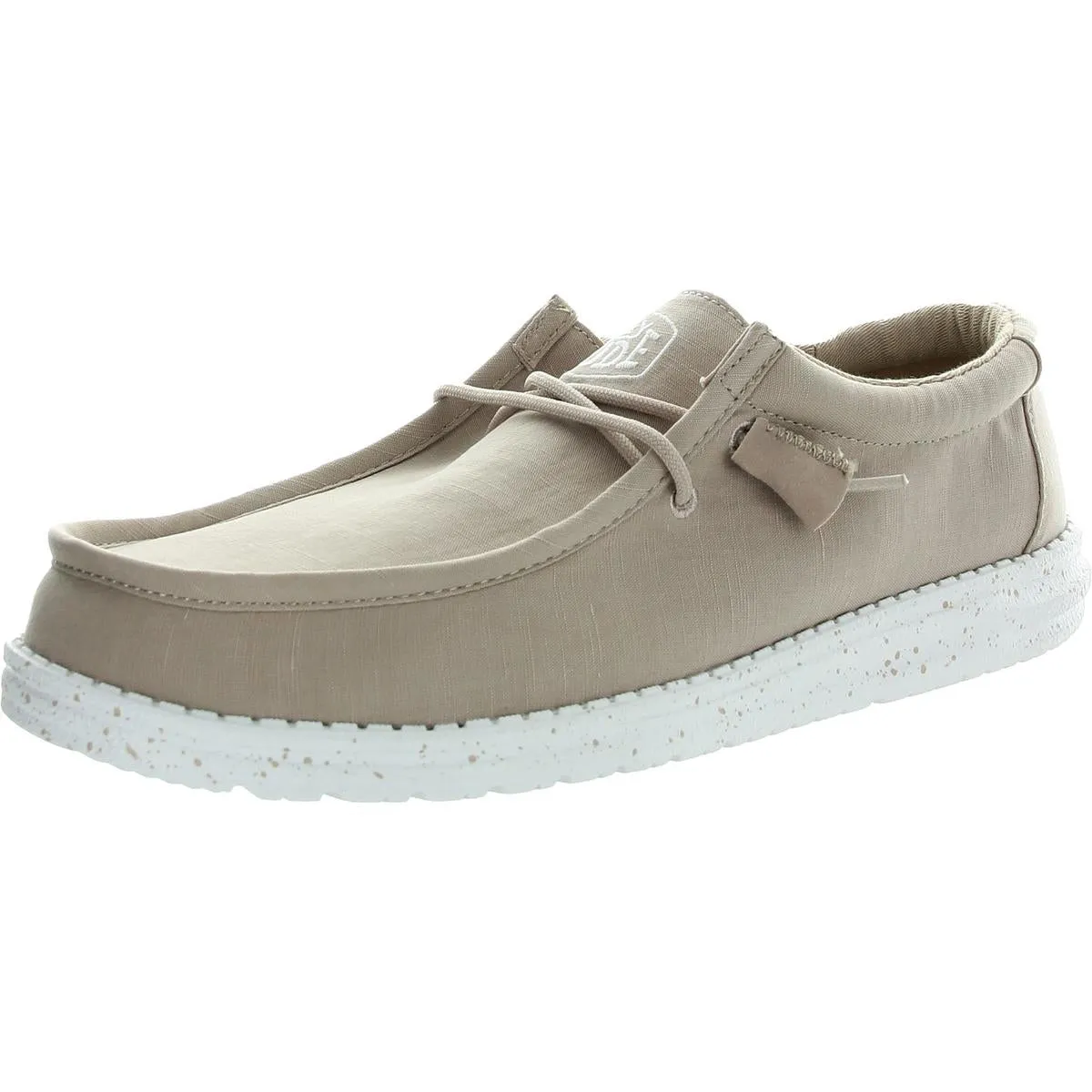 Wally Slub Mens Canvas Slip On Casual And Fashion Sneakers