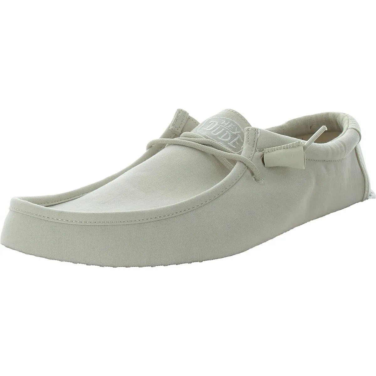 Wally Slub Mens Canvas Slip On Casual And Fashion Sneakers