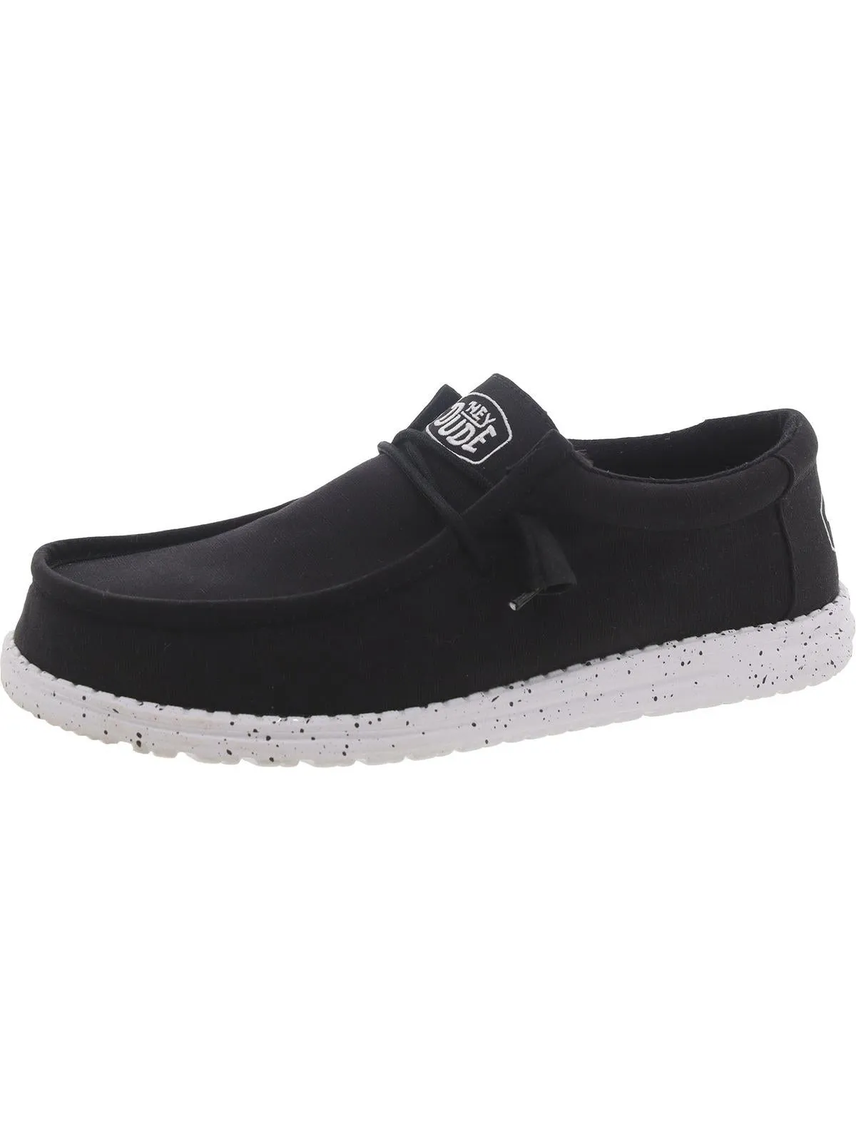 Wally Slub Mens Canvas Slip On Casual And Fashion Sneakers