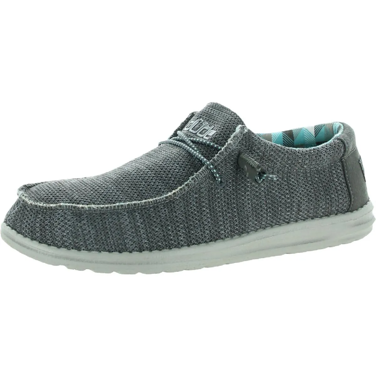 Wally Sox Mens Knit Ankle Slip-On Sneakers