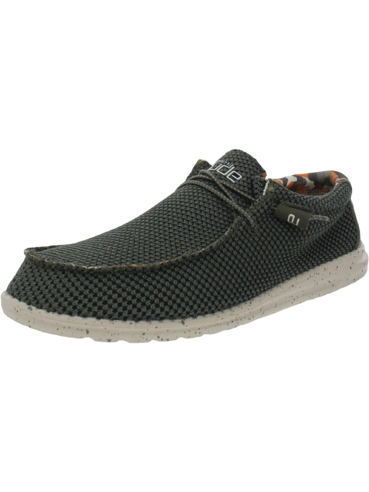 Wally Sox Mens Knit Ankle Slip-On Sneakers