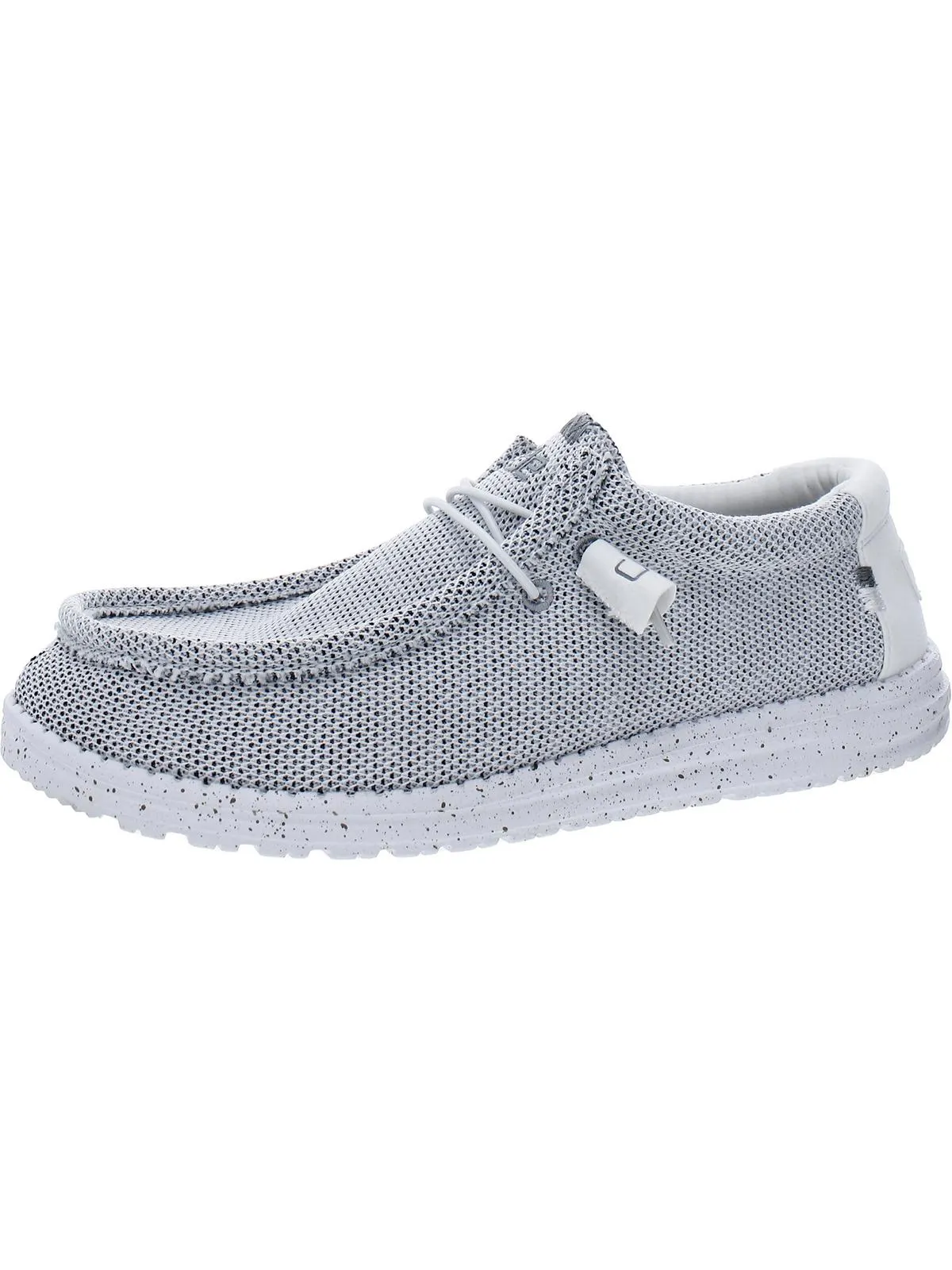 Wally Sox Mens Knit Ankle Slip-On Sneakers