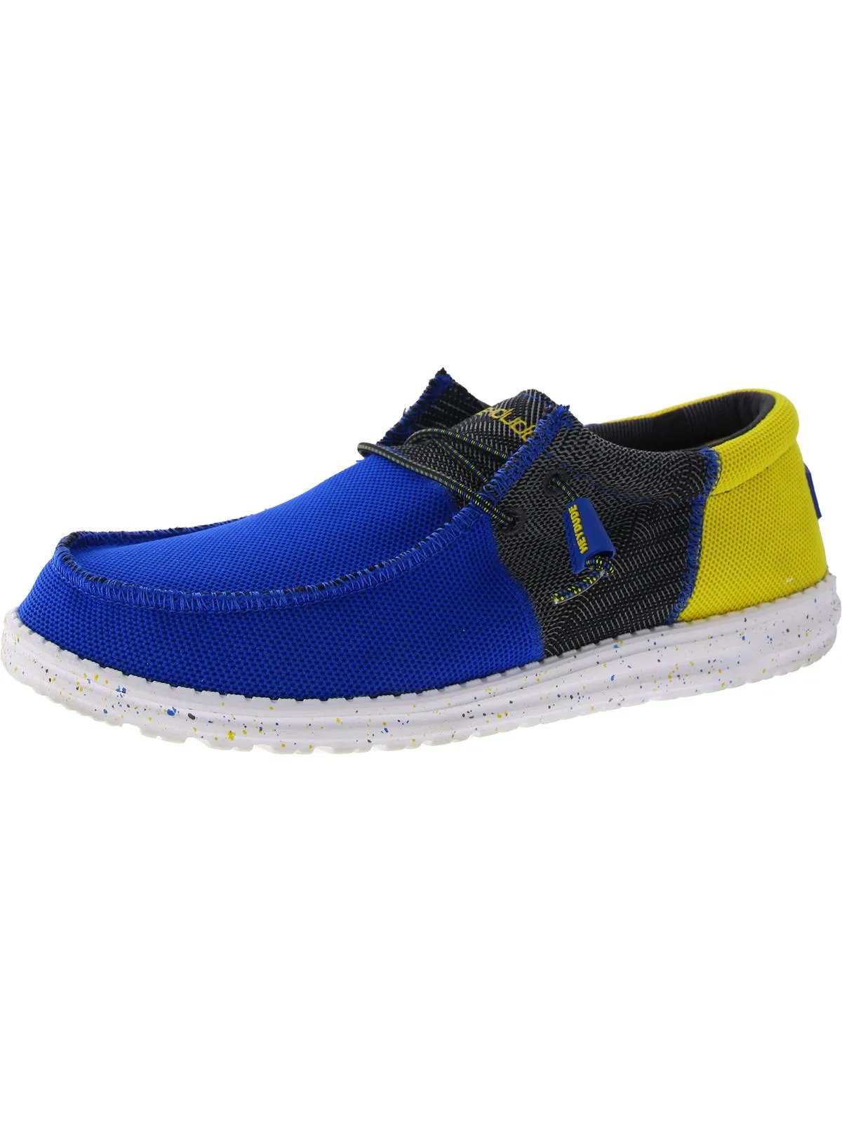 Wally Sox Mens Knit Ankle Slip-On Sneakers