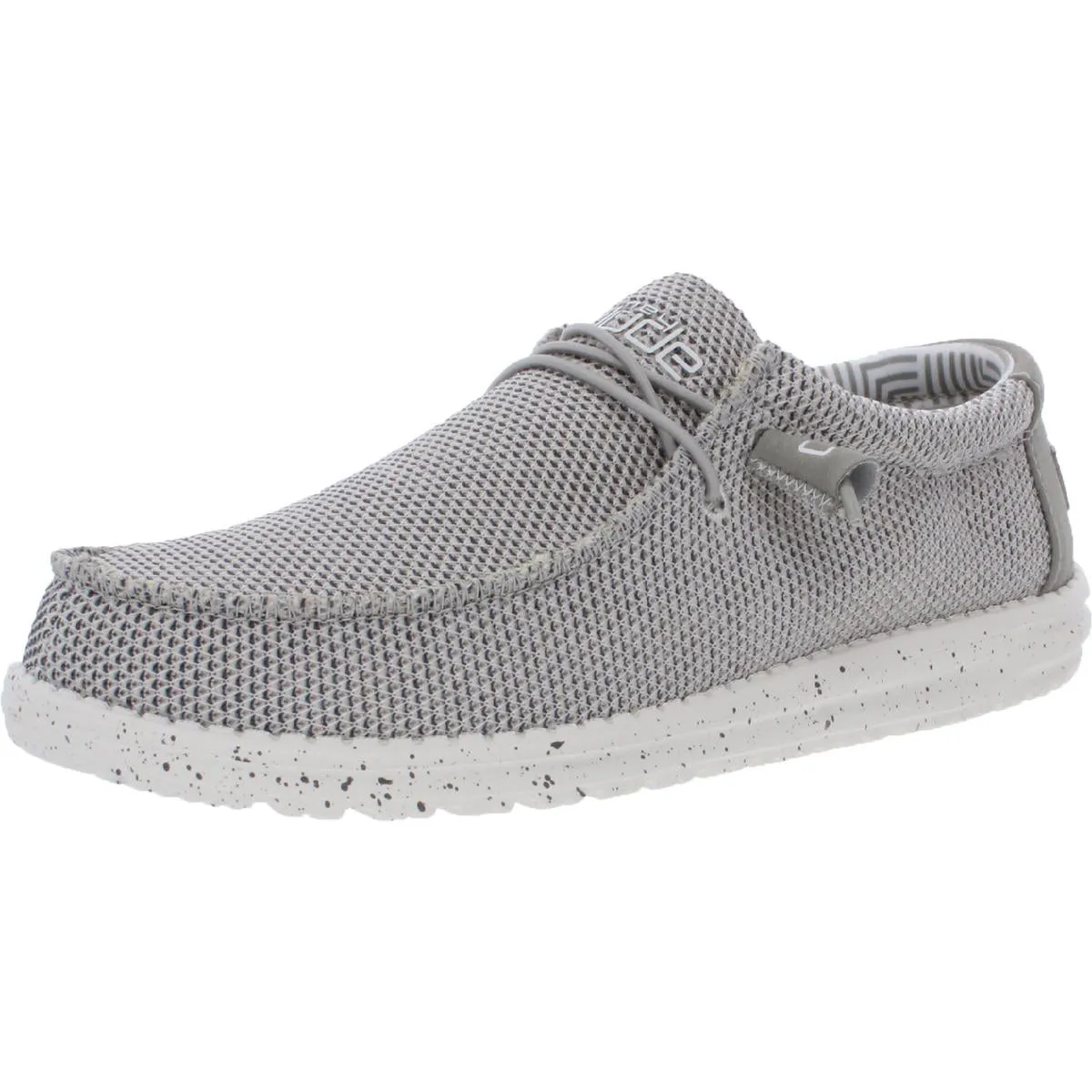 Wally Sox Mens Knit Ankle Slip-On Sneakers