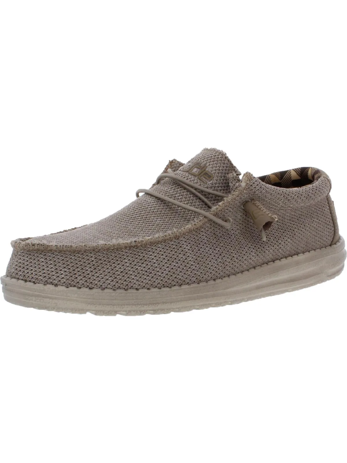 Wally Sox Mens Knit Ankle Slip-On Sneakers