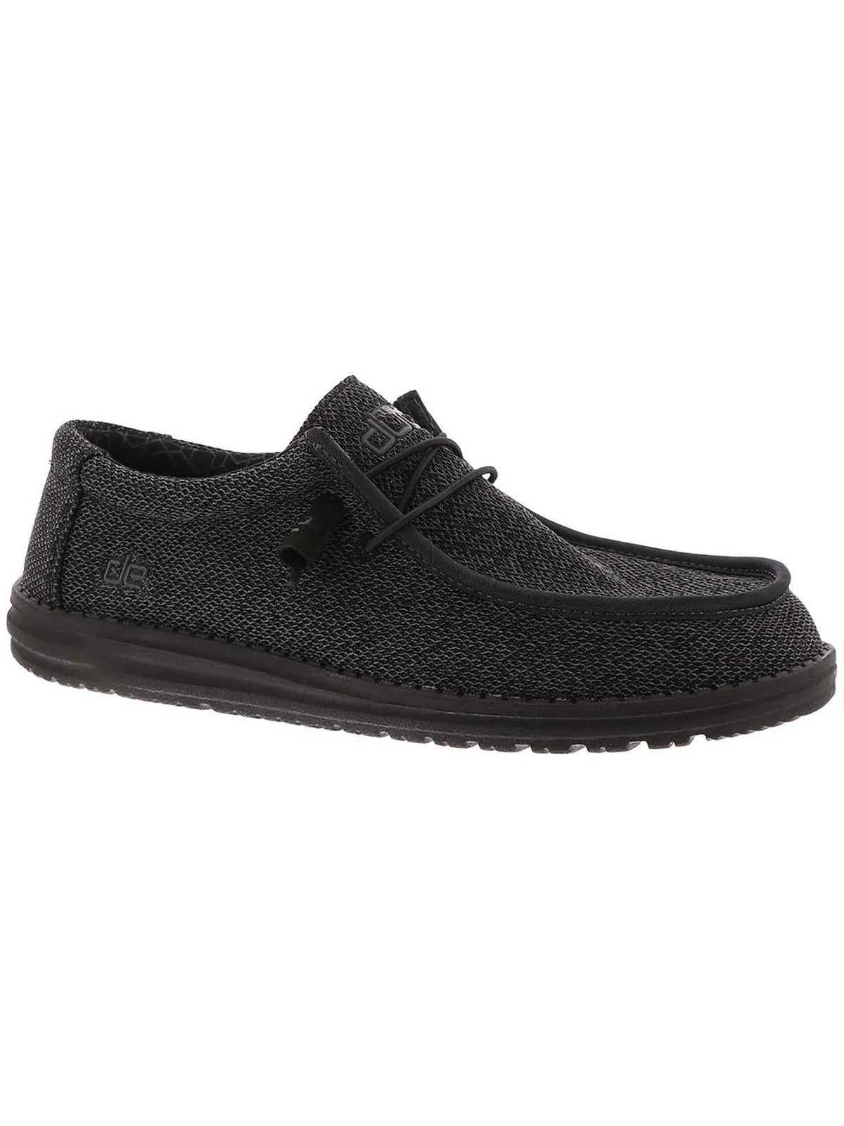 Wally Sox Mens Knit Ankle Slip-On Sneakers