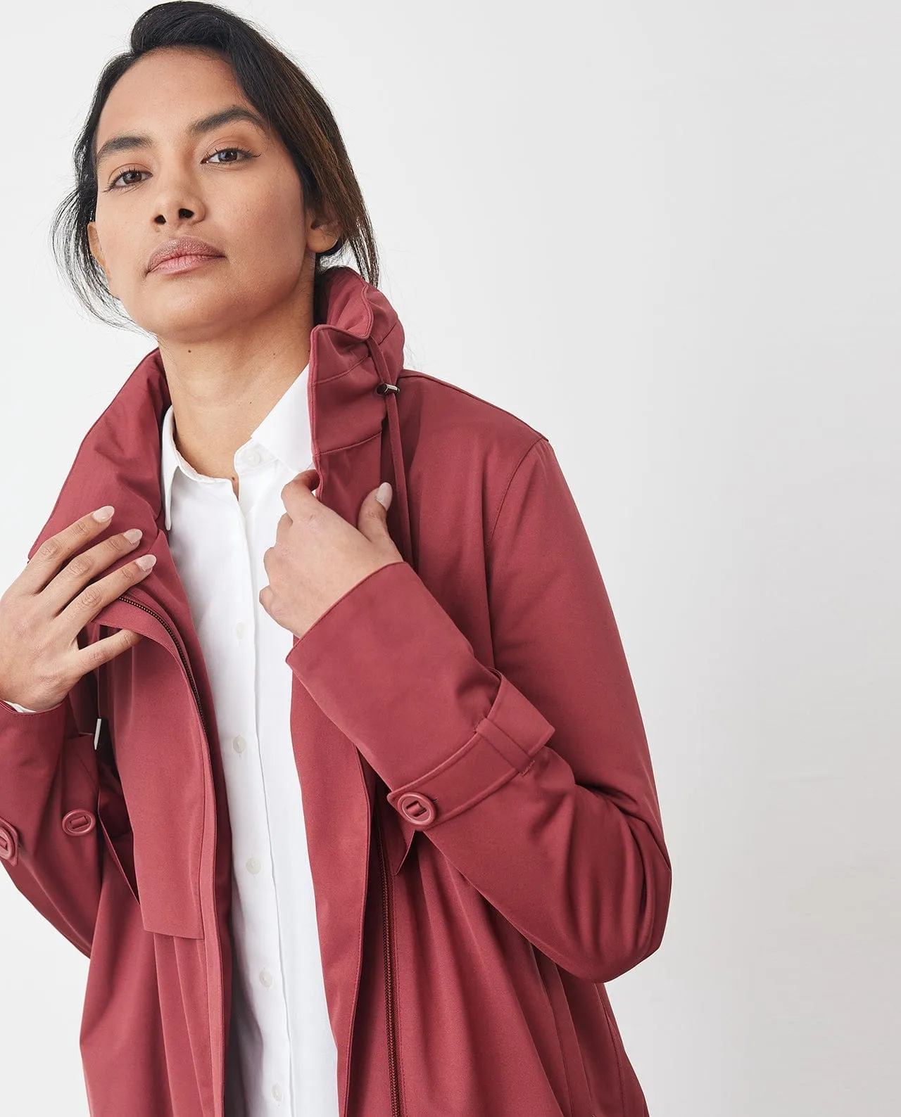 Waterproof City Walker Jacket | Atmosphere White