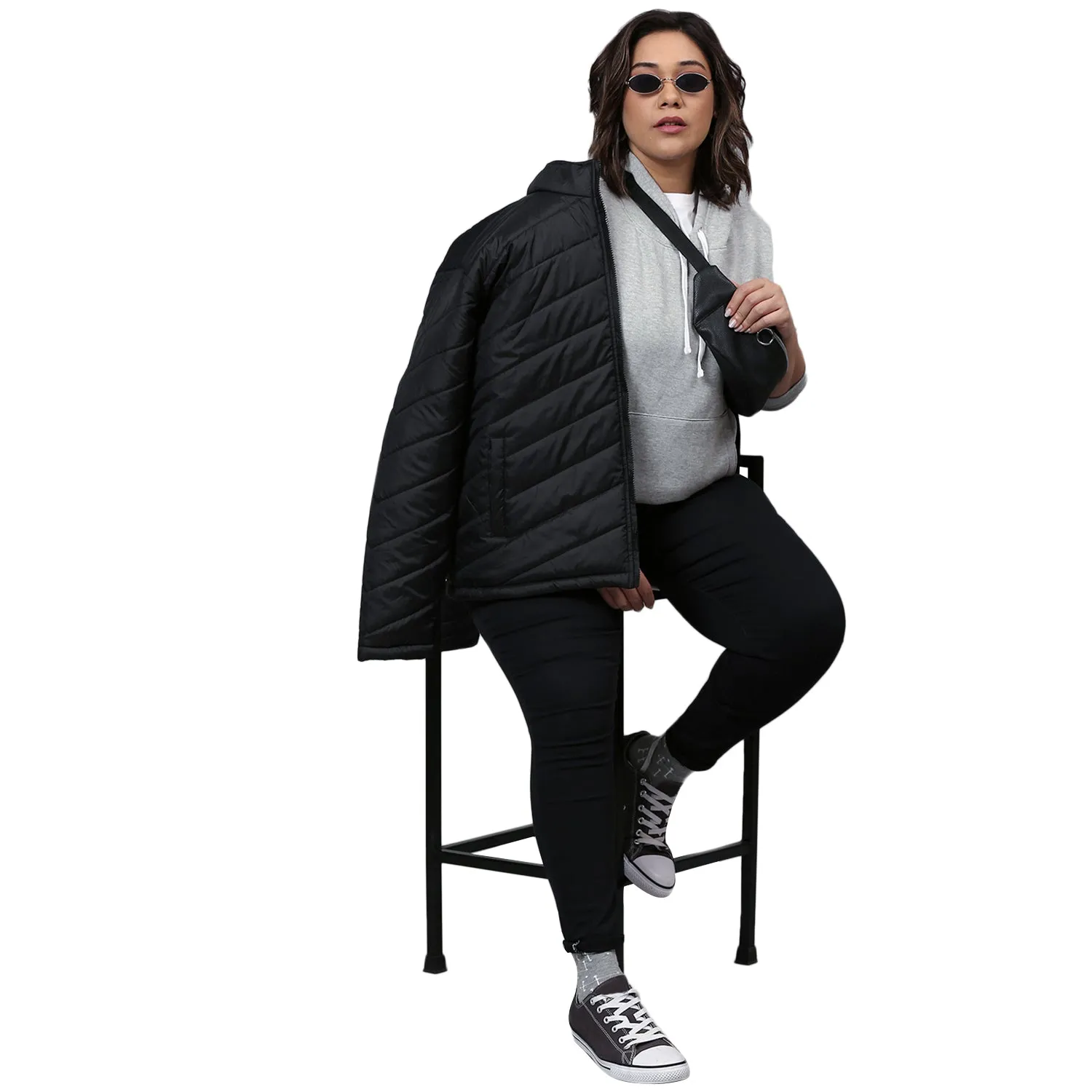 Women Full Sleeve Hooded Sweatshirt