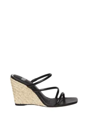 Women Stacey Slip On Wedge Sandal In Black