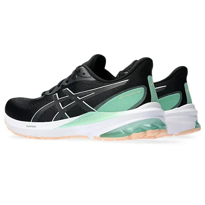Women's Asics GT-1000 12 Black/Mint Tint