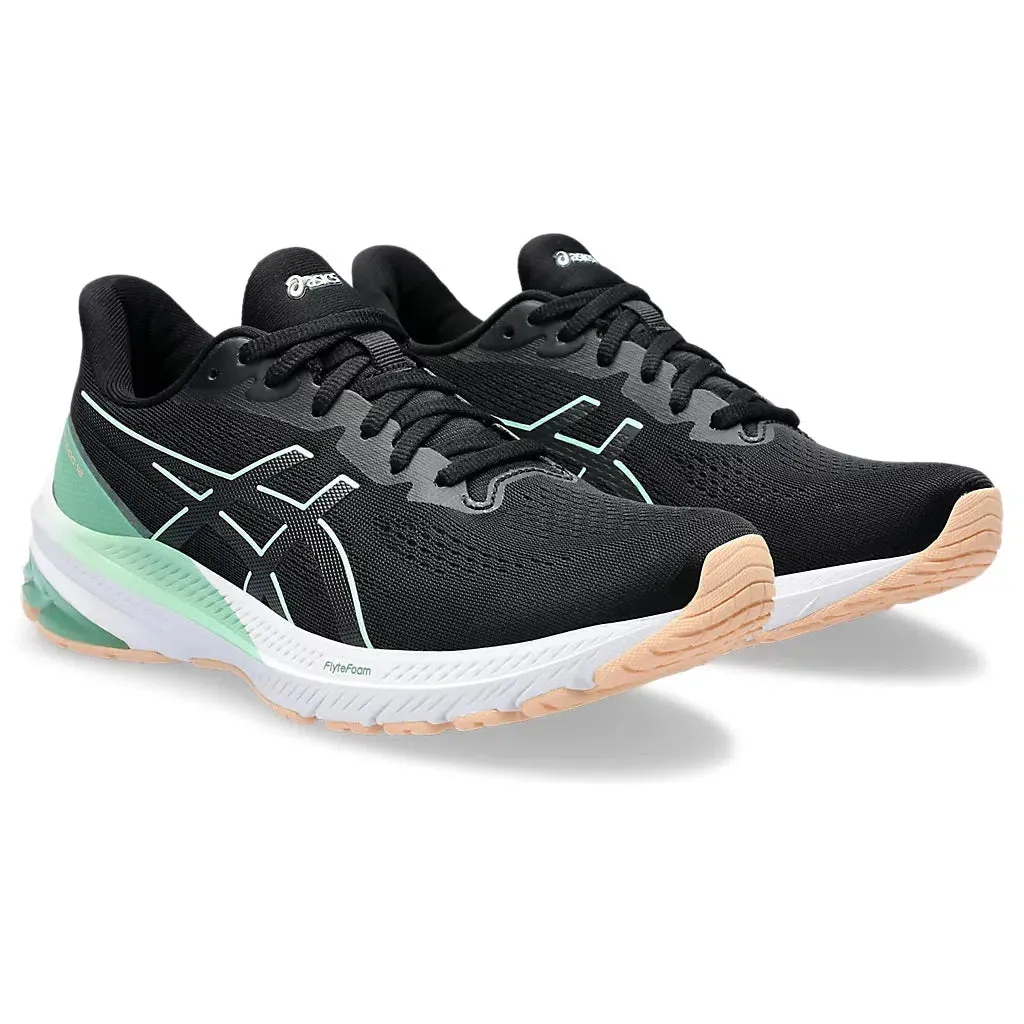 Women's Asics GT-1000 12 Black/Mint Tint