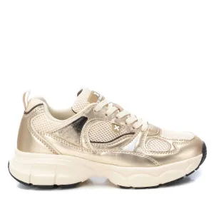 Women's Lace Closure Sneakers In Gold