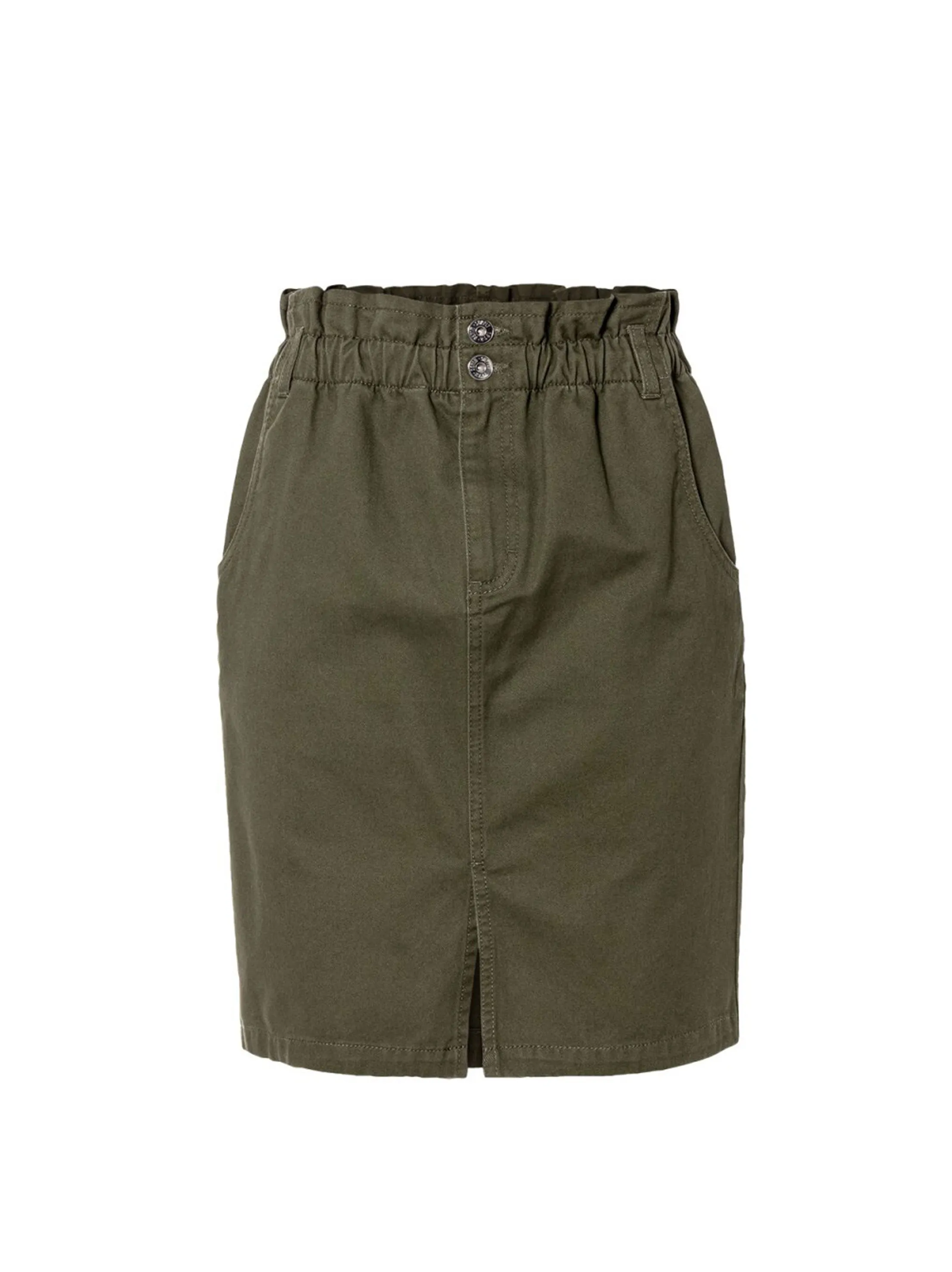 Women's Paperbag Skirt,Olive