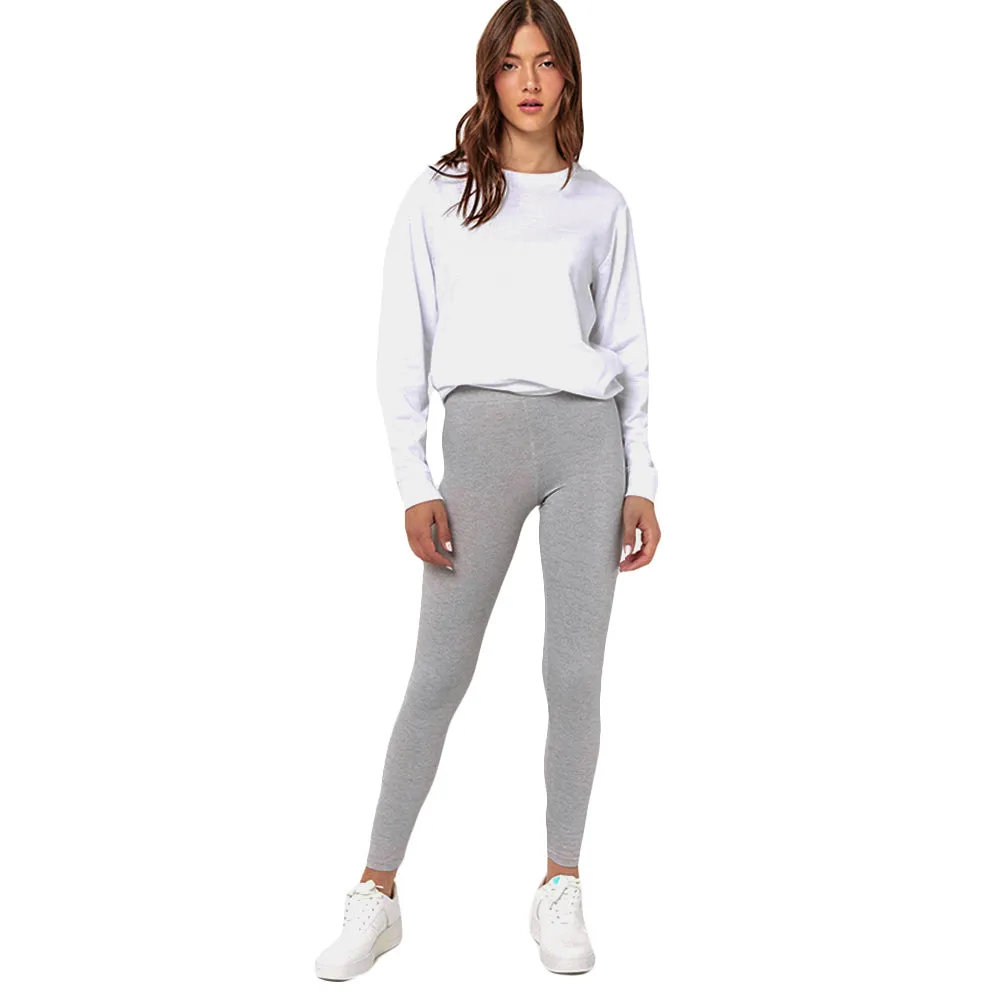 Women's Plain Legging,Light Grey