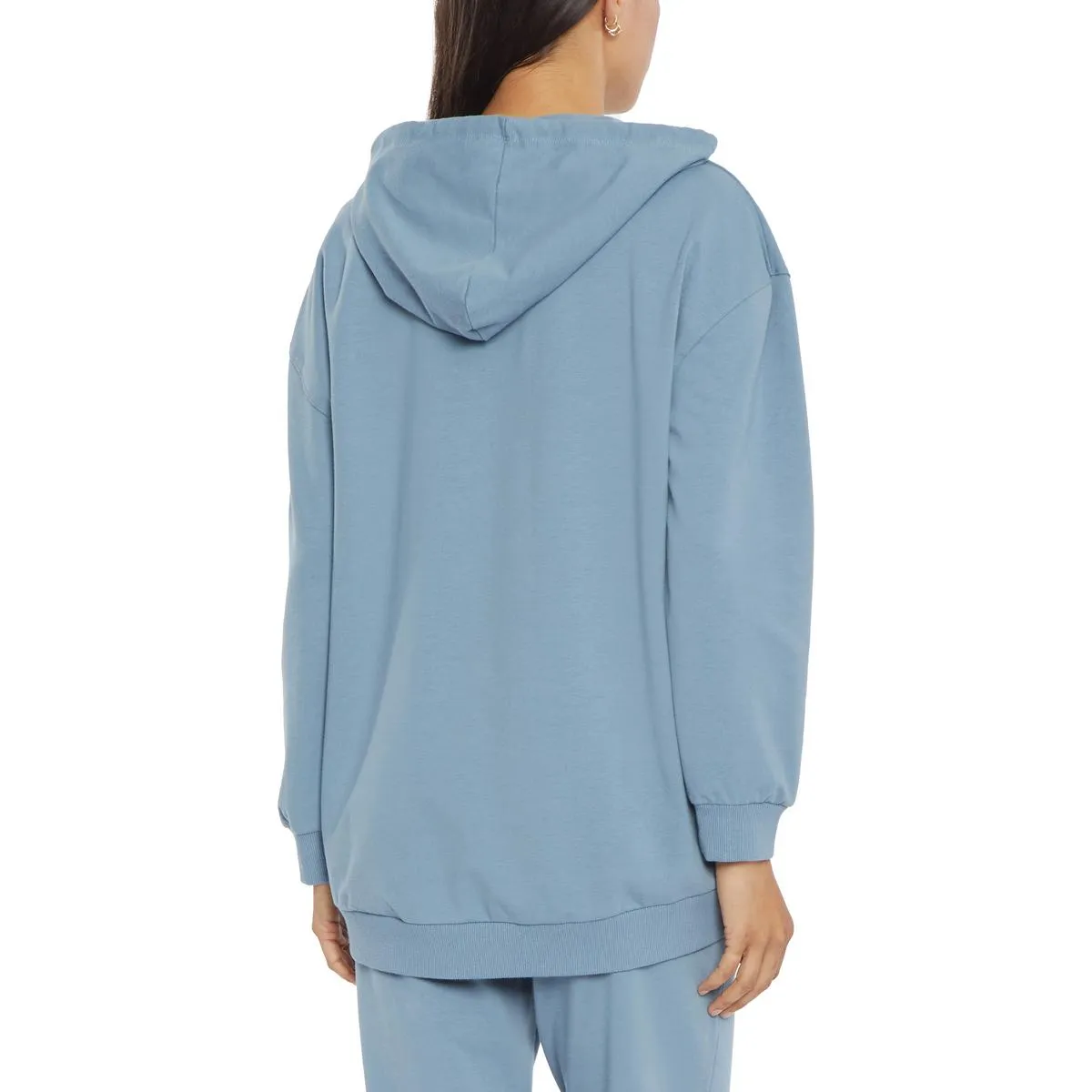 Womens Ribbed Cotton Hoodie