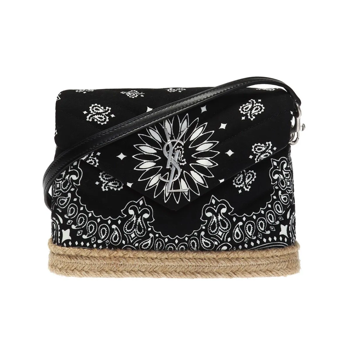 Ysl Bags Saint Laurent Loulou Black Paisley Quilted Small Cross Body Bag 531045