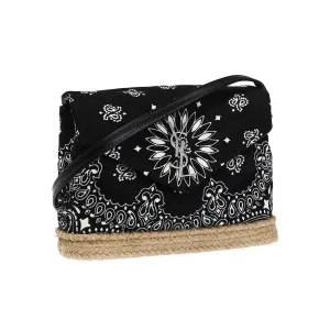 Ysl Bags Saint Laurent Loulou Black Paisley Quilted Small Cross Body Bag 531045