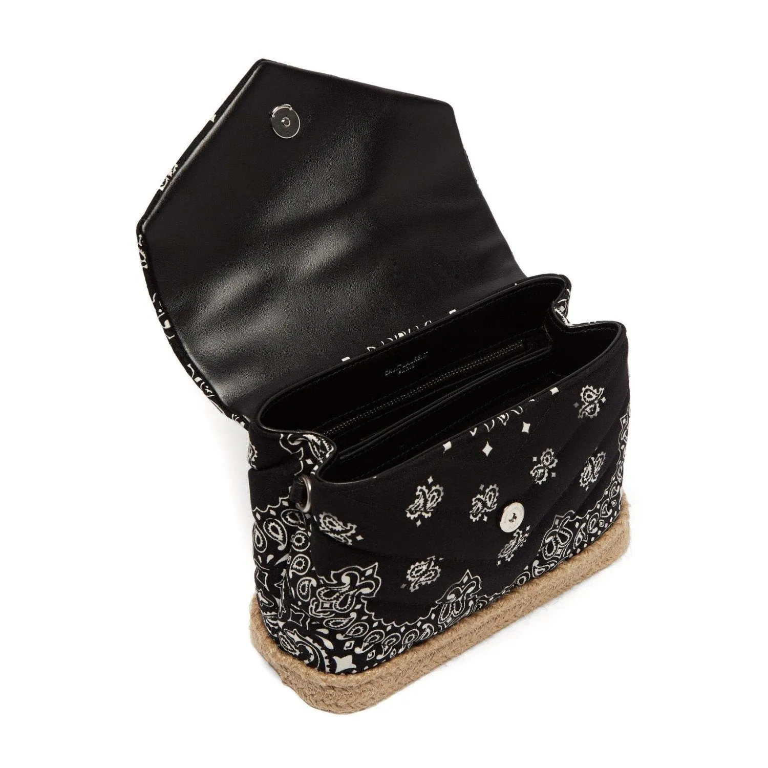 Ysl Bags Saint Laurent Loulou Black Paisley Quilted Small Cross Body Bag 531045